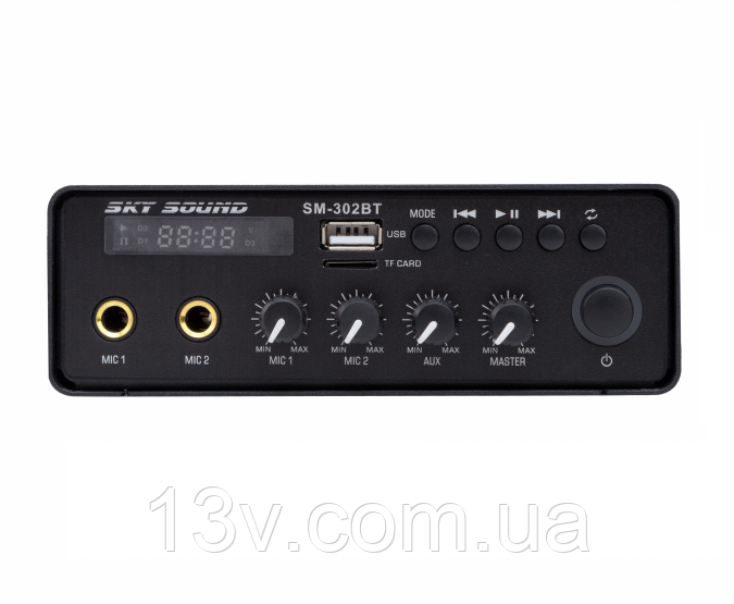 Підсилювач потужності SKY SOUND SM-302BT (2*30W)