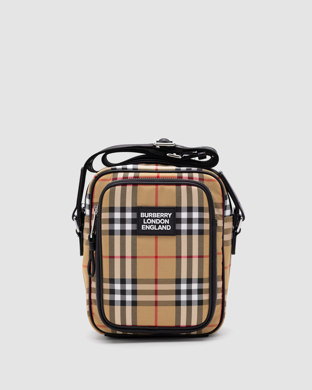 🦁 Burberry Black Quilted Canvas Paddy Crossbody Bag Beige