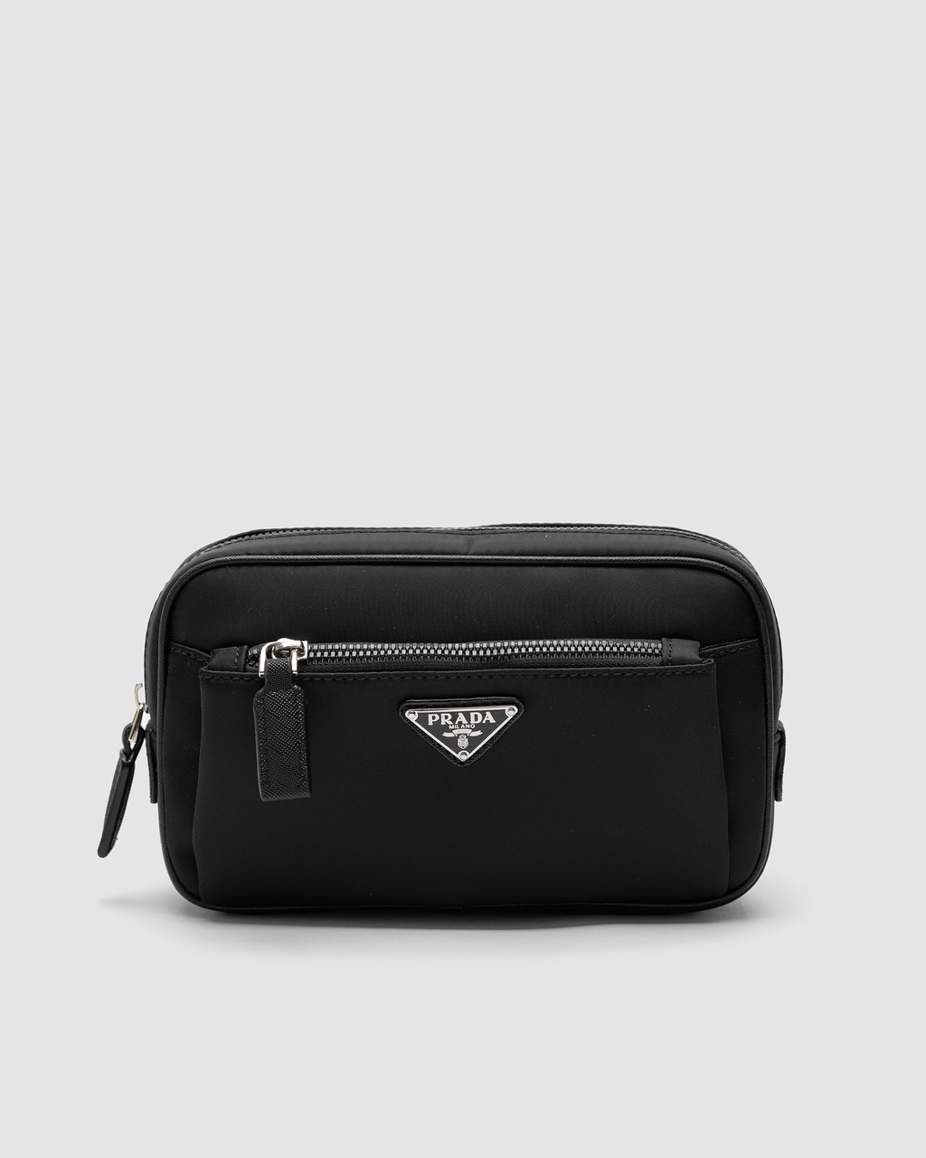 🦁 Prada Black Nylon Bumbag 21 х 13 х 6 см