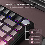 Бездротова клавіатура ATTACK Shark X85 Pink 75% | RGB підсвітка | бокове гравіювання, фото 6