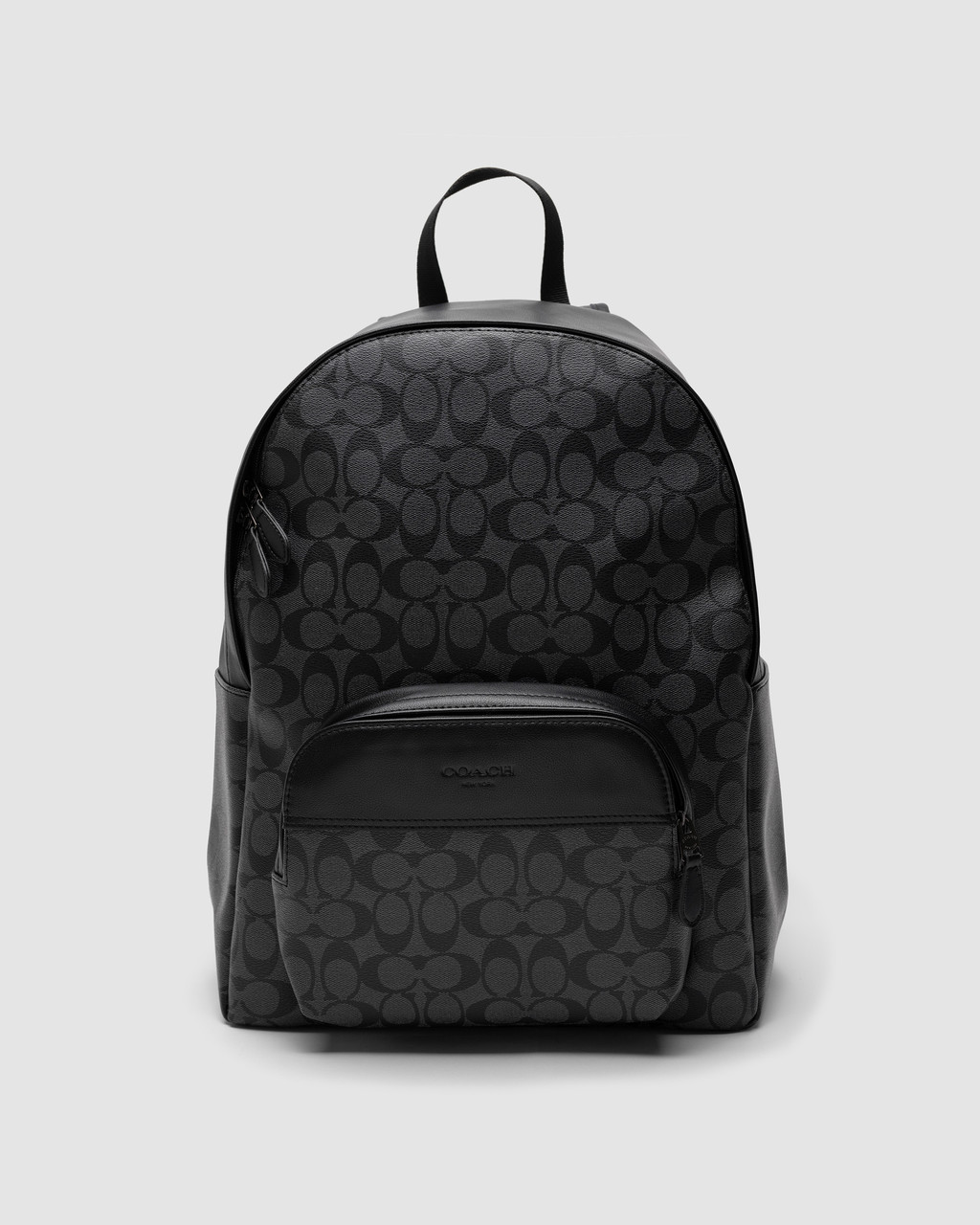 🦁 Coach Black Houston Signature Large Backpack