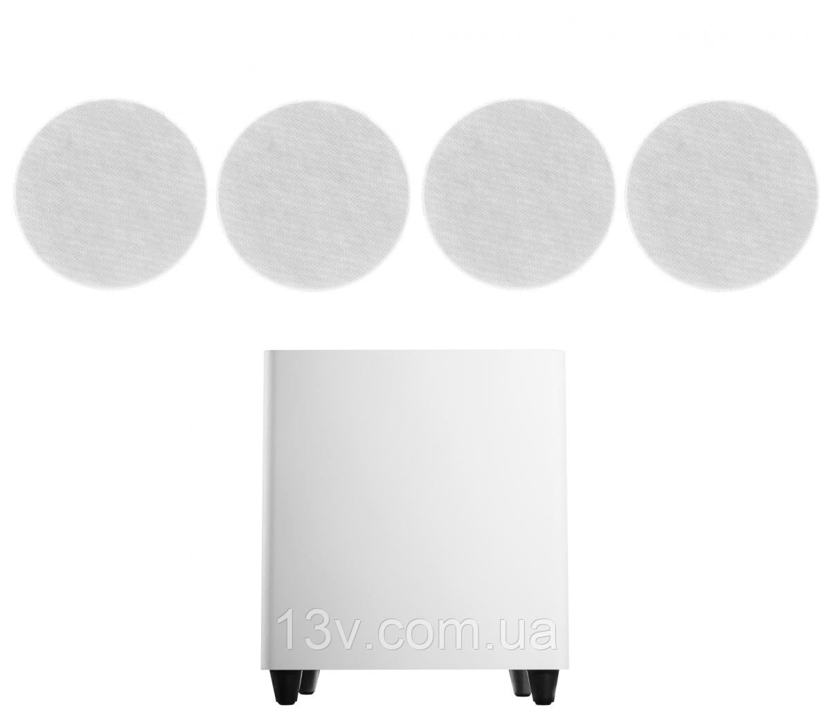 Акустичний комплект SKY SOUND SUBT-10W/FLC-5 (2*40 Вт) WHITE