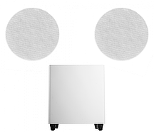 Акустичний комплект SKY SOUND SUBT-10W/FLC-6 (2*40 Вт) WHITE