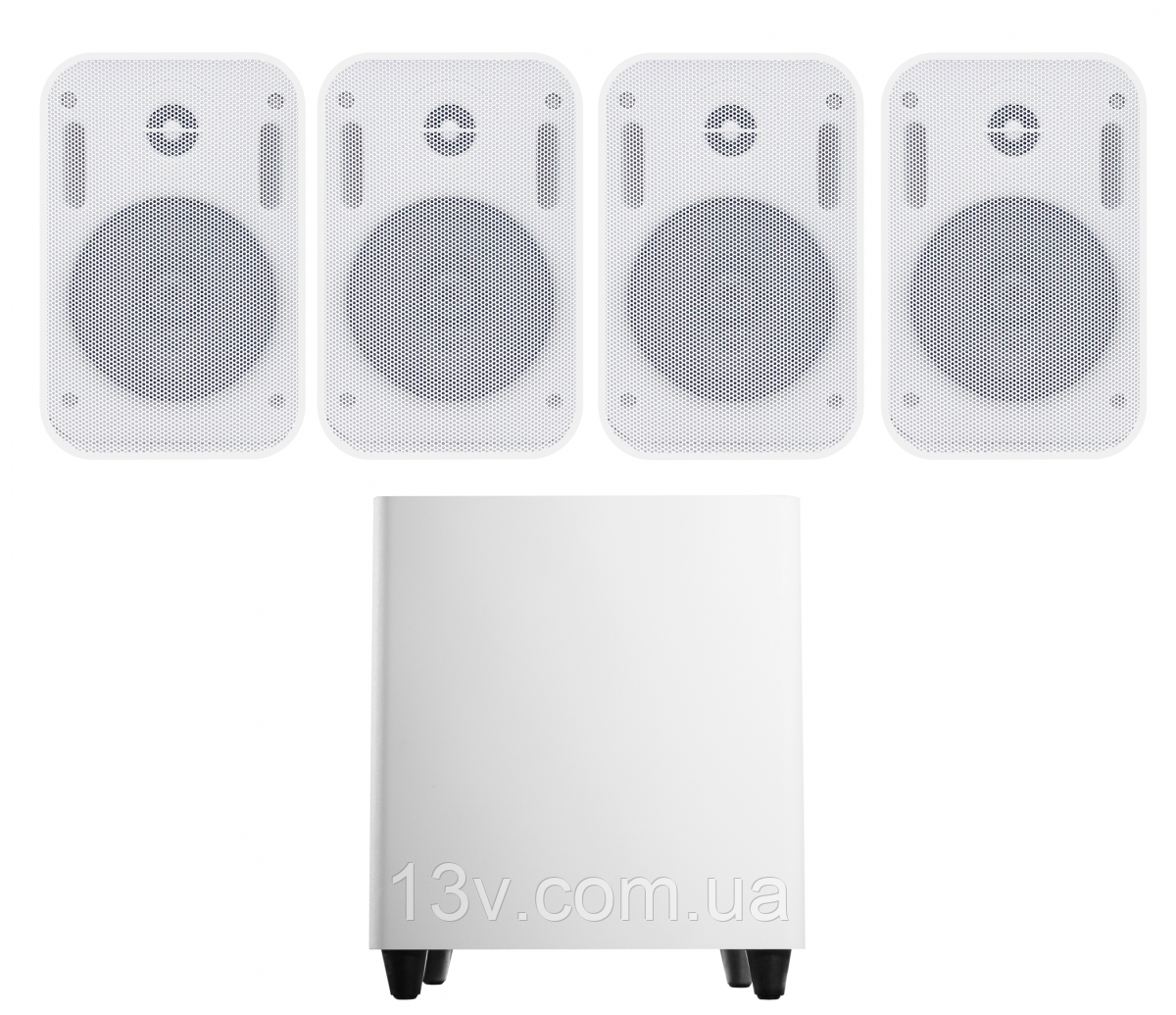 Акустичний комплект SKY SOUND SUBT-10W/PM (2*40 Вт) WHITE