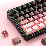 Бездротова клавіатура ATTACK Shark X85 Pink 75% | RGB підсвітка | бокове гравіювання, фото 5