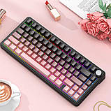 Бездротова клавіатура ATTACK Shark X85 Pink 75% | RGB підсвітка | бокове гравіювання, фото 4