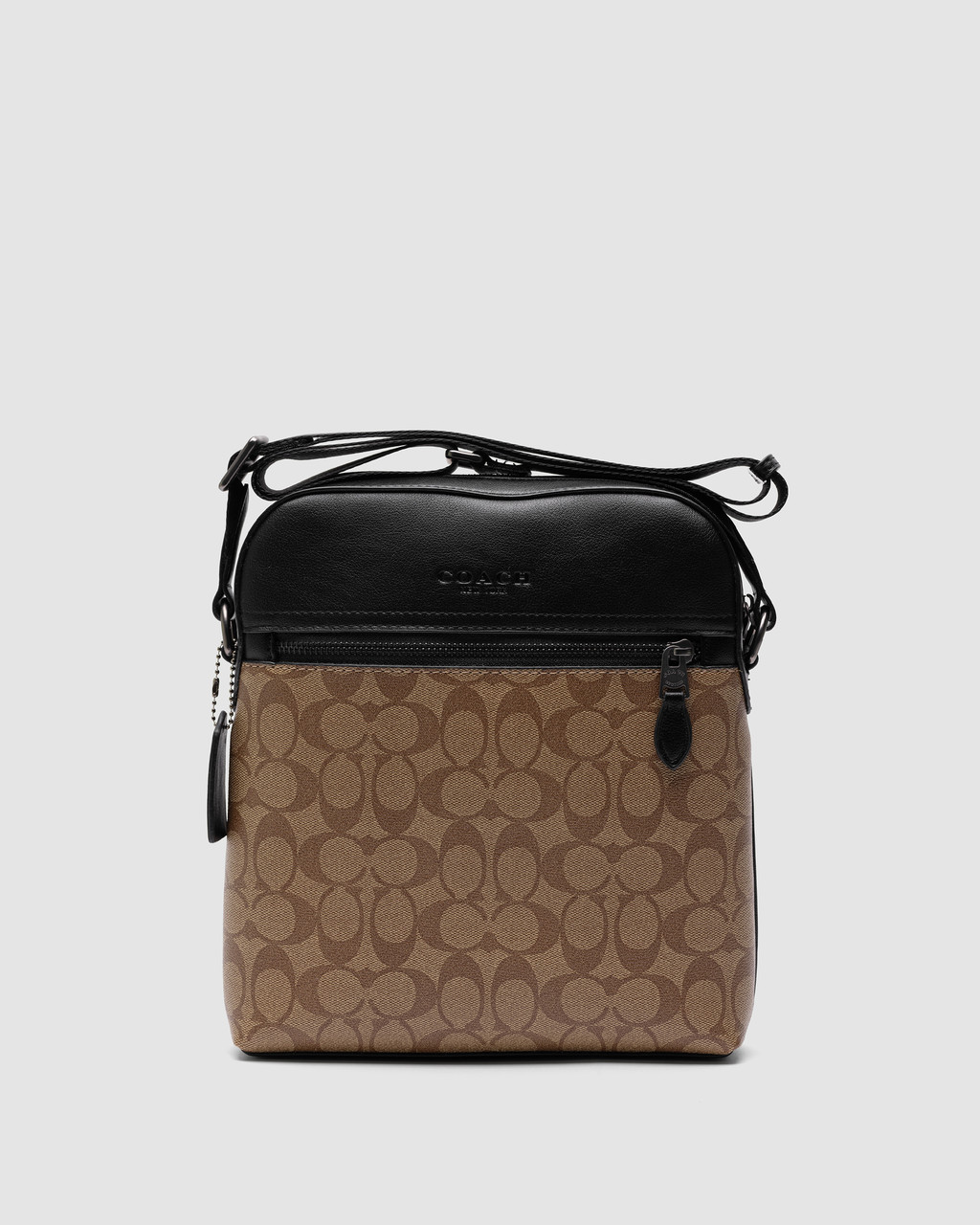🦁 Coach Houston Flight Bag In Signature Canvas Beige