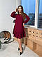 Вельветова сукня з рюшом 48-50; 52-54; 56-58 (мод0334), фото 3