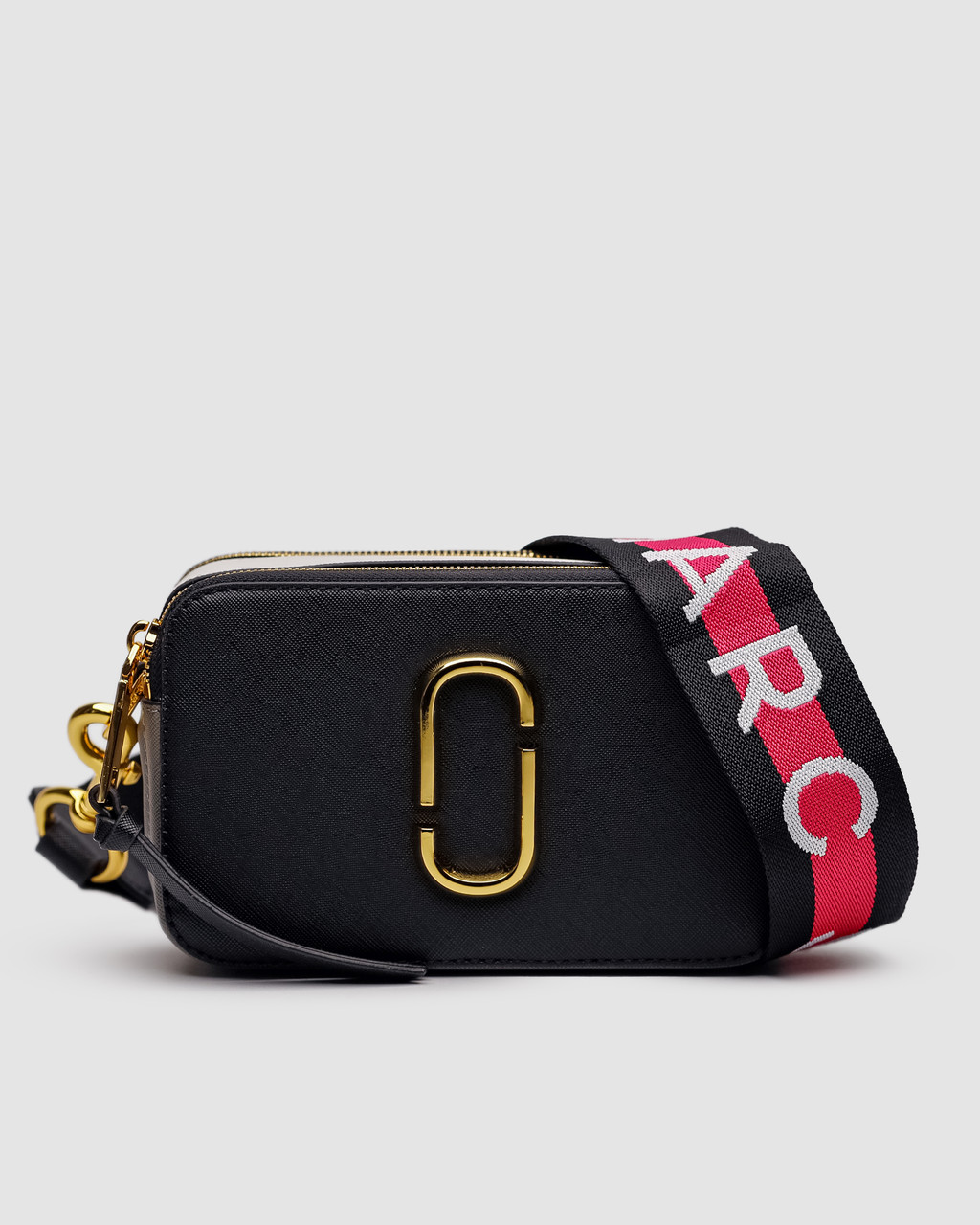 💎 Marc Jacobs The Snapshot Black/Pink Belt 19 х 11.5 х 7.5 см, фото 1