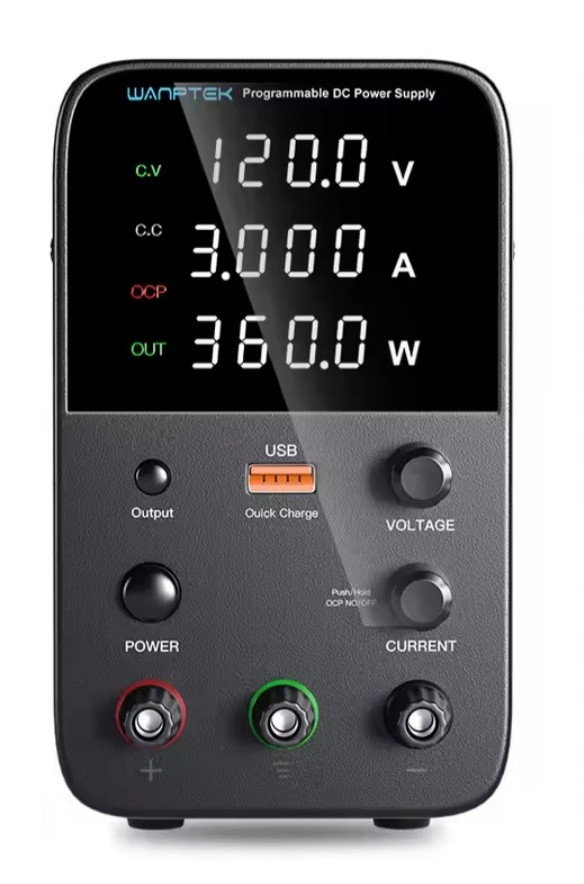 Програмований лабораторний блок живлення постійного струму 120V/3A/360W Wanptek WPS1203H