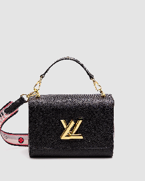 💎 Louis Vuitton Twist MM Bag Black/Gold 23 х 16 х 9 см