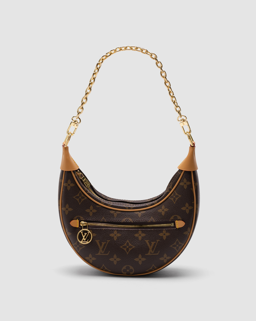 💎 Louis Vuitton Loop Handbag Monogram Brown in Coated Canvas with Gold-tone, фото 1