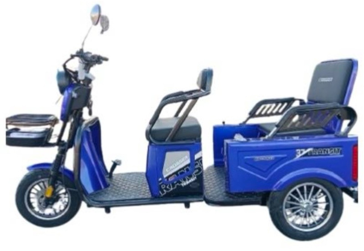 Crosser transit TR-5 1000W, 72V 24Ah Графенові акб 2025!Blue Електроскутер триколісний, фото 1