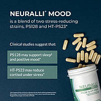 Neuralli Mood 30 млрд КУО пробіотика PS128 і 20 млрд КУО клітин постбіотика HT-PS23 — 60 капсул. BX755, фото 4