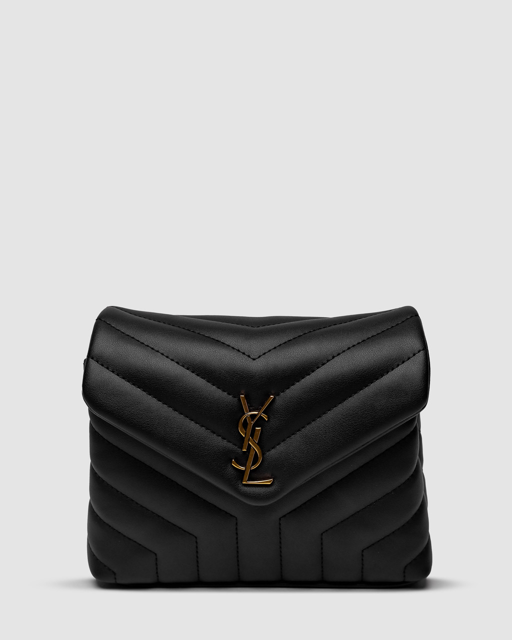 💎 Saint Laurent Toy LouLou In Quilted Leather Black/Gold, фото 1