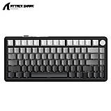 ATTACK Shark X85 Grey бездротова клавіатура 75% | RGB підсвітка | бокове гравіювання, фото 9
