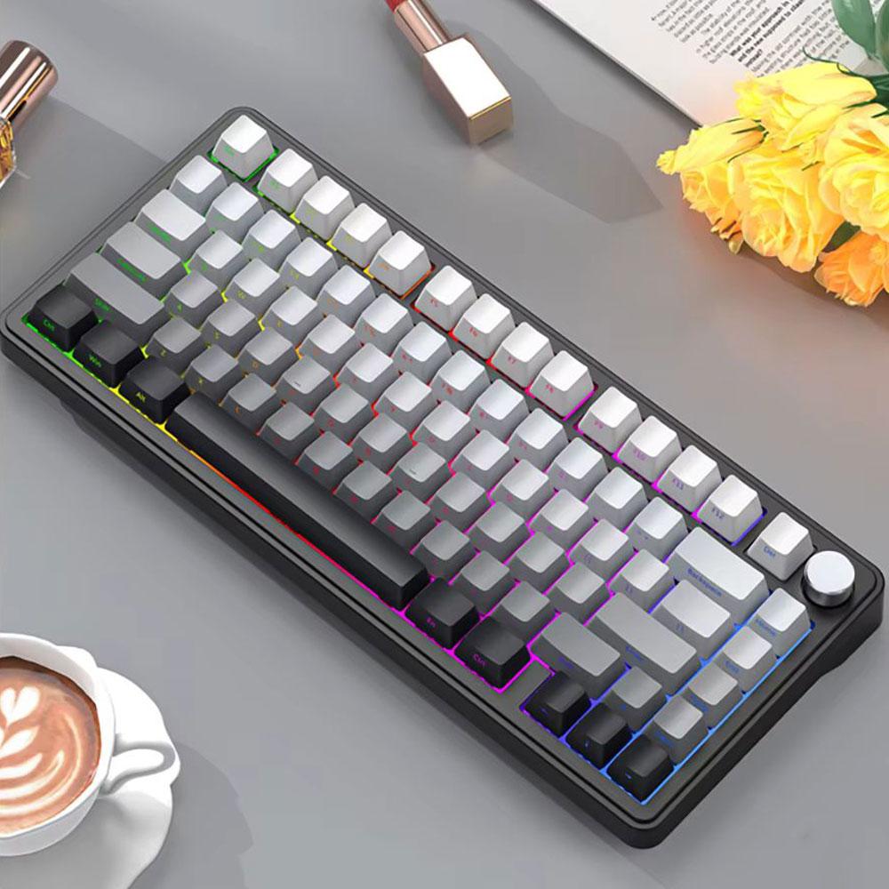 ATTACK Shark X85 Grey бездротова клавіатура 75% | RGB підсвітка | бокове гравіювання, фото 1