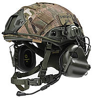 Балістичний шолом каска FAST Helmet NIJ IIIA Тактичні навушники M32