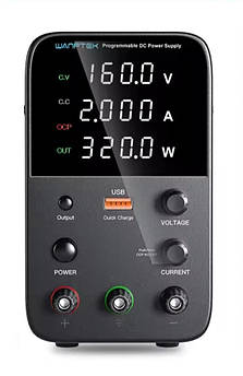 Програмований лабораторний блок живлення постійного струму 160V/2A/320W Wanptek WPS1602H