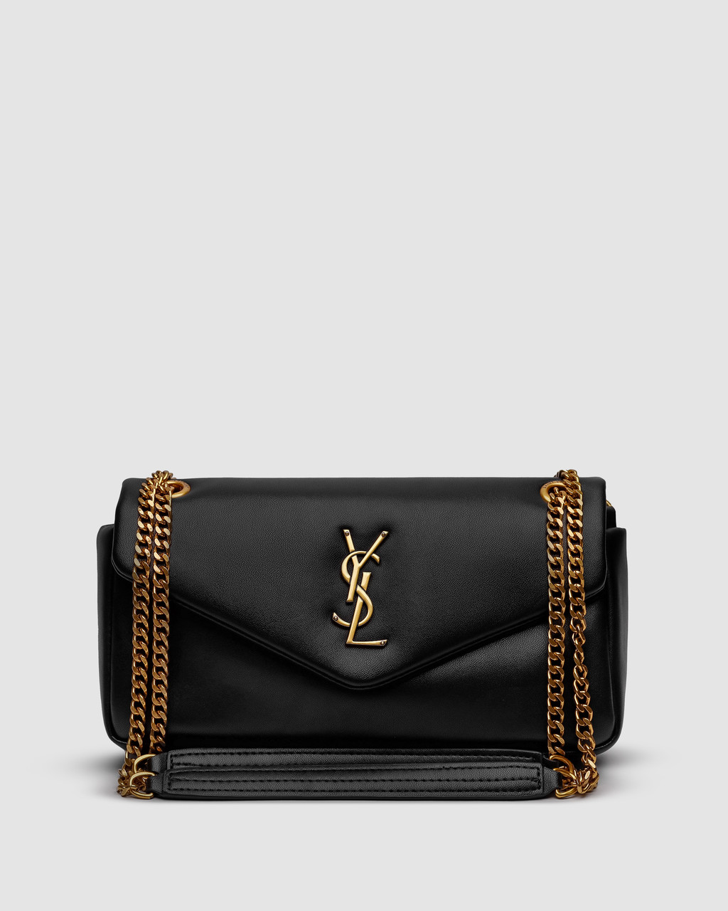 💎 Saint Laurent Calypso In Plunged Lambskin Black, фото 1