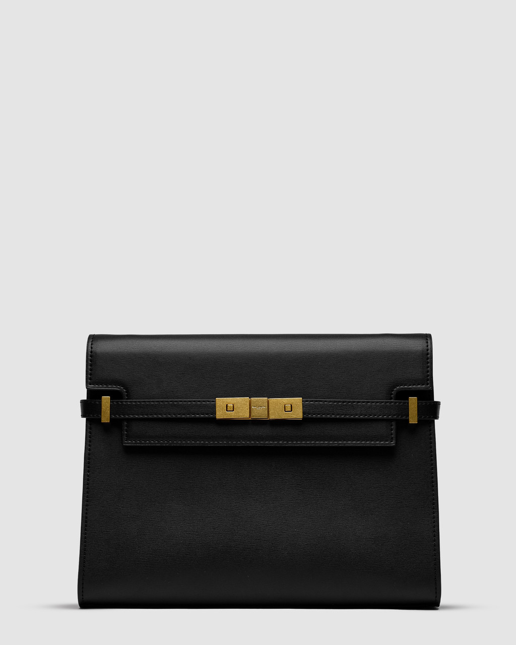 💎 Saint Laurent Manhattan Large Leather Shoulder Bag Black 28 х 22 х 6 см, фото 1