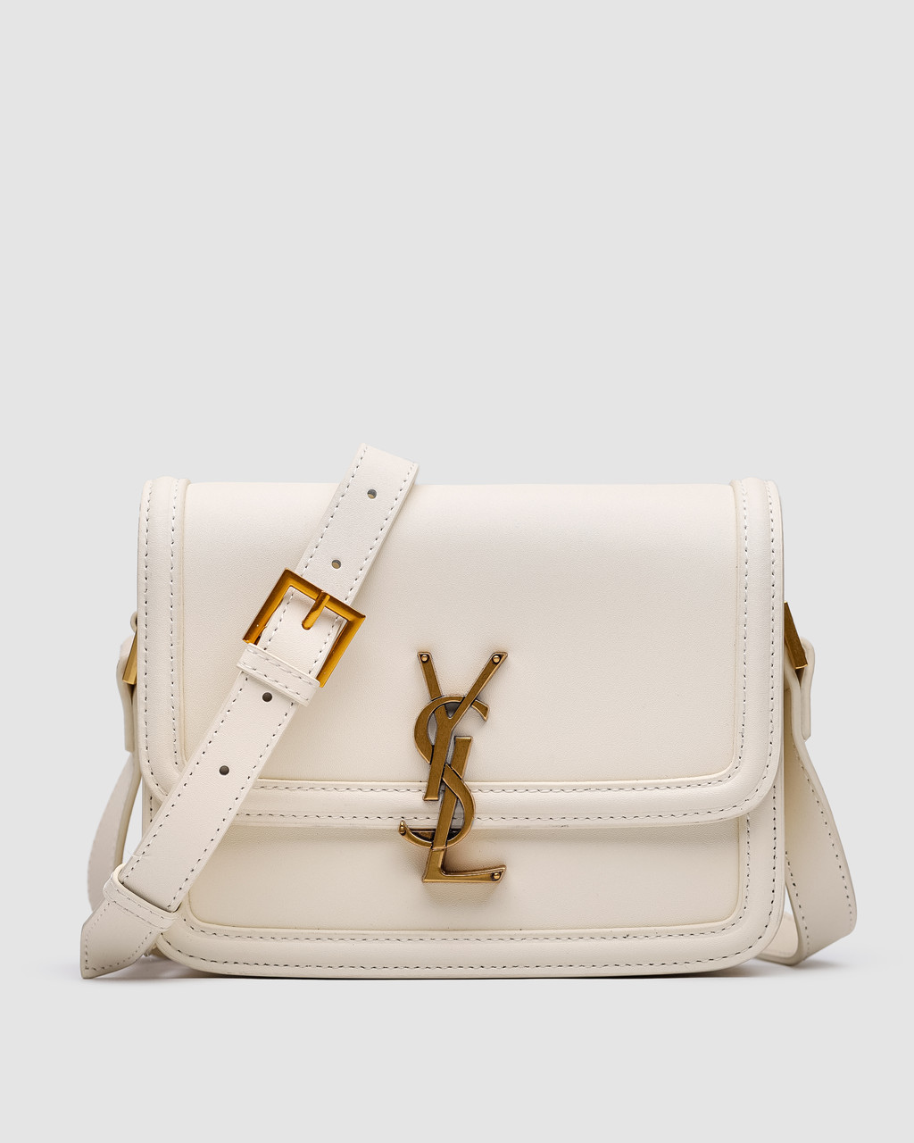 💎 Yves Saint Laurent Small Solferino Cream (підкладка чорного кольору) 18.5 х 14 х 5 см, фото 1