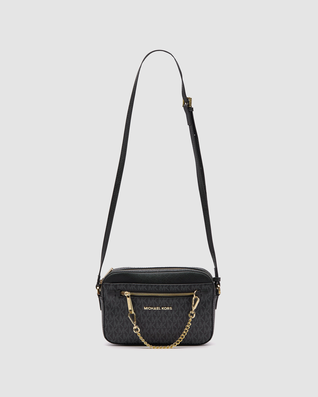 💎 Michael Kors Jet Set Large Logo Crossbody Bag Grey 24 х 17 х 6 см, фото 1
