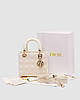 💎 Christian Dior Small Lady Dior My ABCDIOR Bag Cream 20 х 17 х 8 см, фото 3