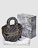 💎 Christian Dior Medium Lady D-Lite Bag Blue/Beige 23 х 19 х 11 см, фото 4