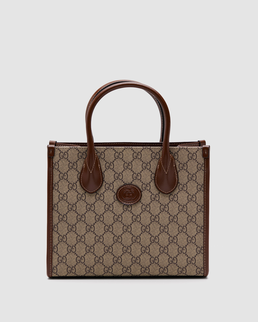 💎 Gucci Ophidia Leather-Trimmed Monogrammed Coated-Canvas Tote Bag