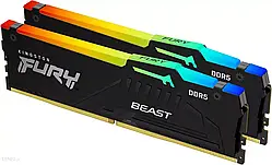 Оперативна пам'ять для комп'ютерів Kingston FURY 64 GB (2x32GB) DDR5 6000 MHz Beast RGB EXPO (KF560C36BBEAK2-64)