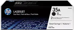 КАРТРИДЖ HP LJ P1005, Black, (CB435AD/35A, 2ХCB435A)