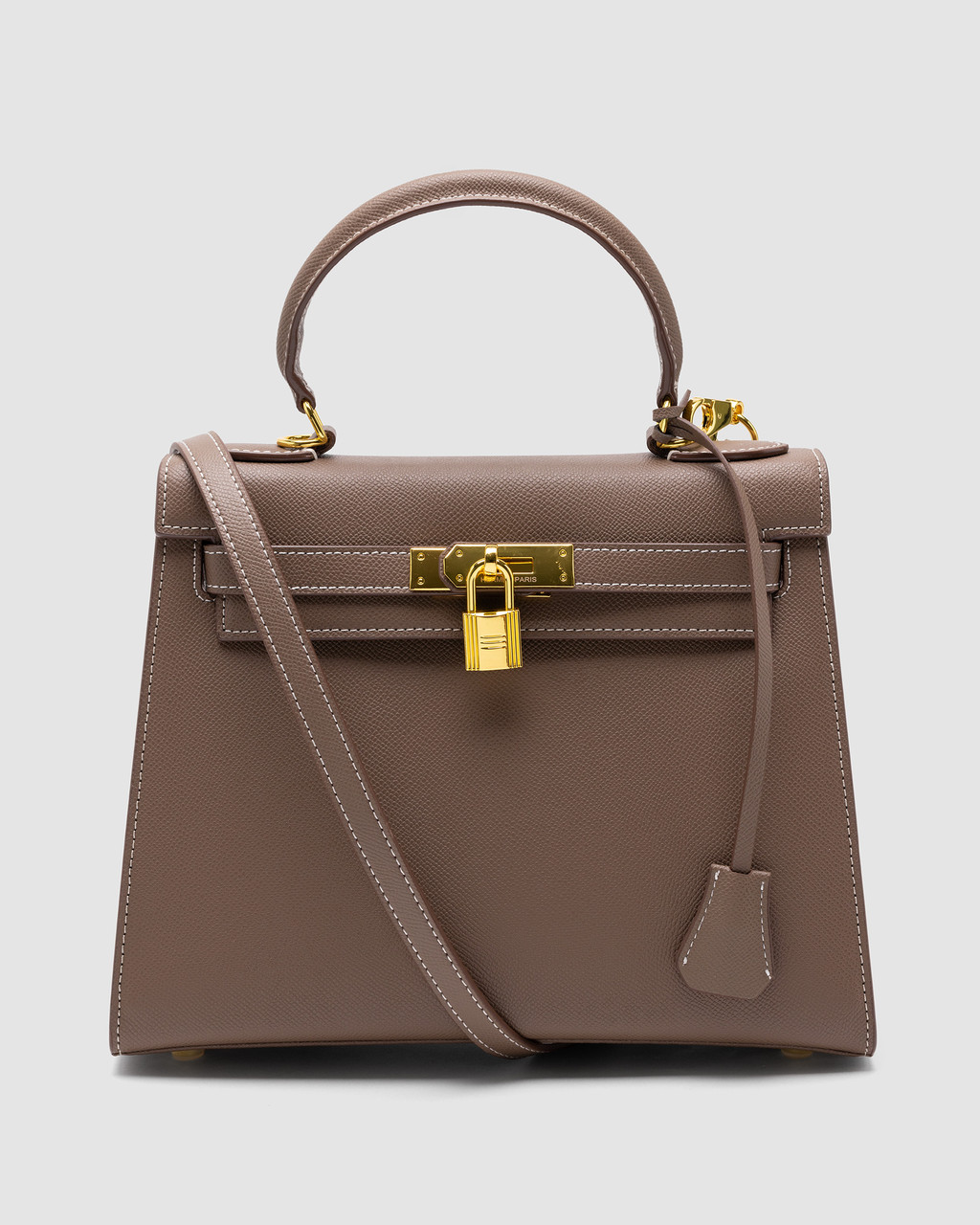 💎 Hermes Kelly 25 Grey/Gold 26 х 21 х 11 см, фото 1