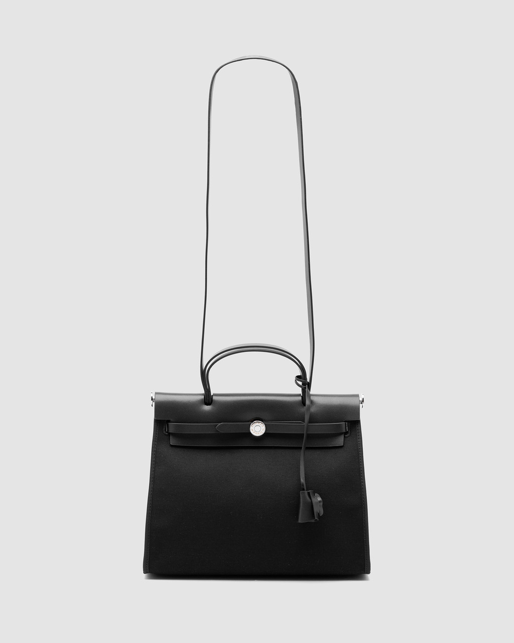 💎 Hermes Herbag Zip 31 Bag Black/Silver 30 x 25 x 10 см, фото 1