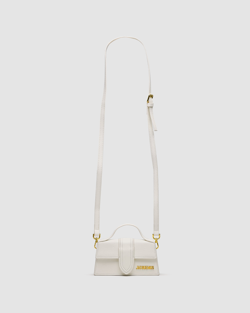 💎 Jacquemus Le Bambino Small Handbag With Adjustable Crossbody White 17 х 9 х 5 см, фото 1