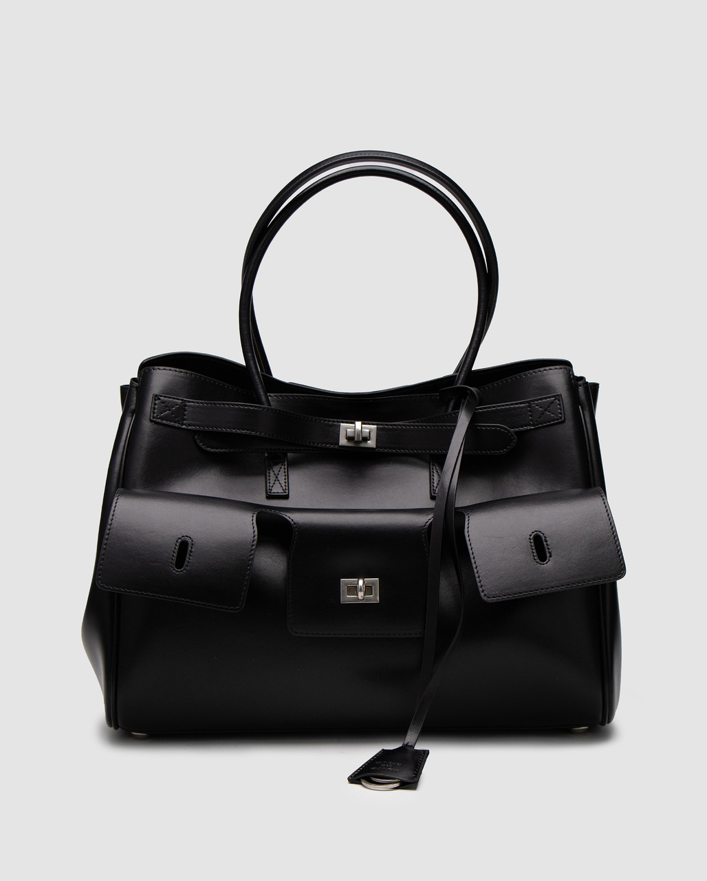 💎 Balenciaga Bel Air Tote Bag Black/Silver 36 х 27 х 17 см, фото 1