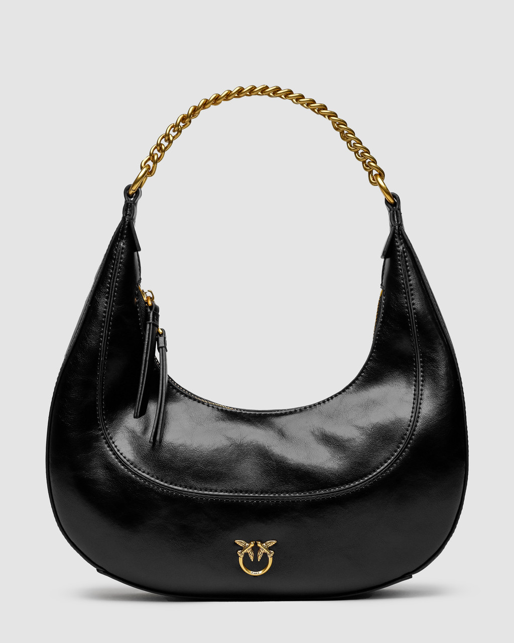 💎 Pinko Classic Brioche Bag Hobo Black 30 х 27 х 6 см, фото 1