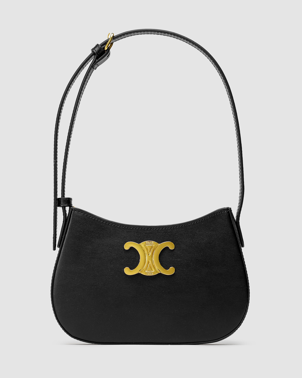 💎 Celine Medium Tilly Bag in Shiny Calfskin Black 22 х 14 х 4.5 см, фото 1
