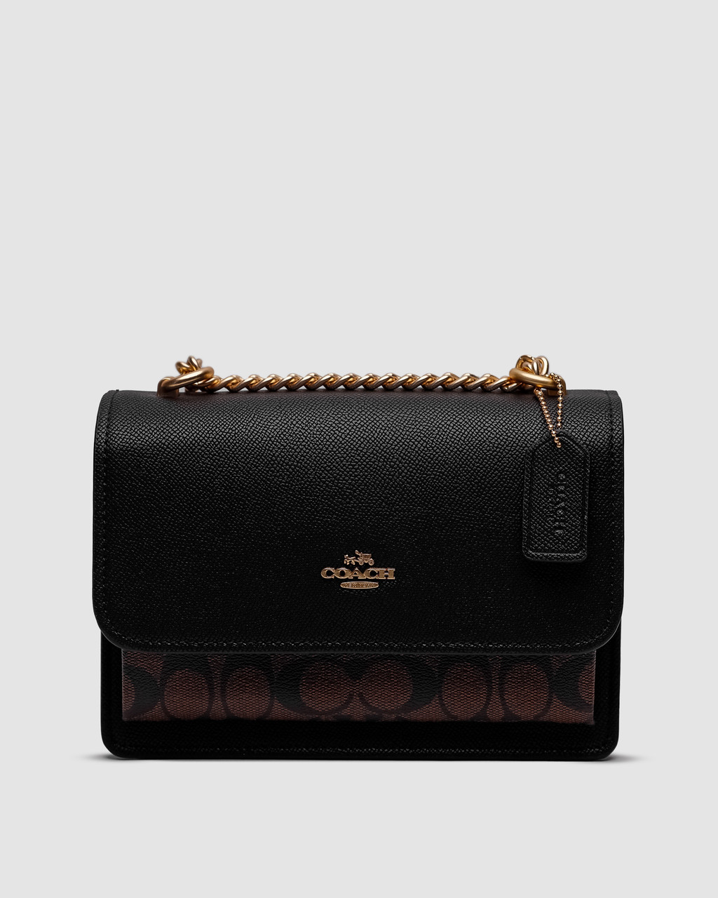 💎 Coach Mini Klare Crossbody in Signature Canvas Brown 21 х 15 х 8 см, фото 1