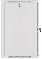 Настінна інсталяційна шафа Lanberg 19'' 18U 600x600mm Grey Glass Door (WF01-6618-10S)