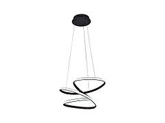 Люстра LED 2700-6000К Frutto з пультом та APP, 80W, 3200Лм, 500х450мм, чорний, алюм/акрил. Арт.51-313-018 ТМ