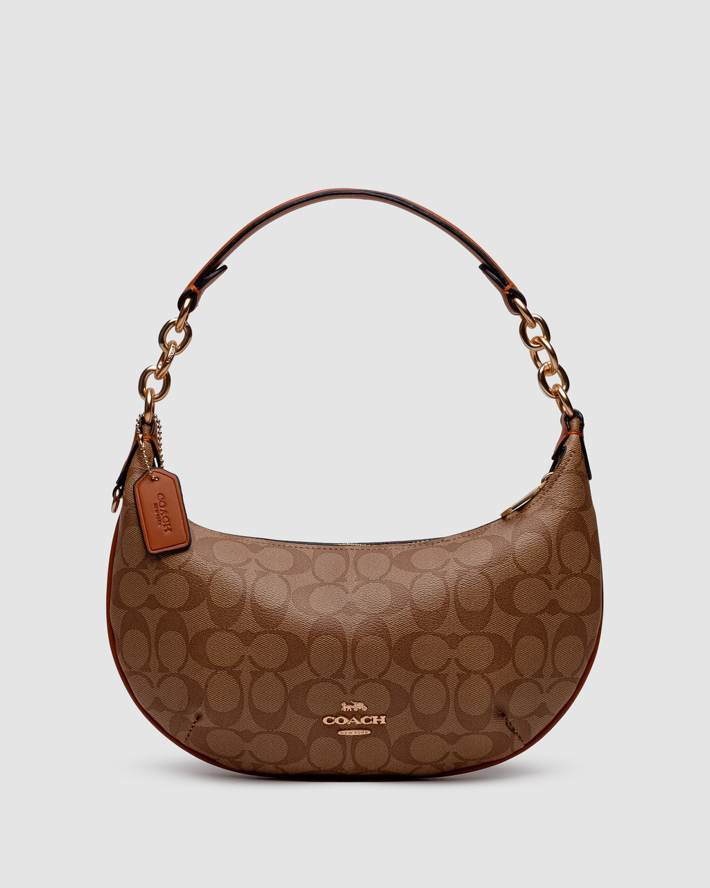 💎 Coach Payton Hobo In Signature Canvas in Beige, фото 1