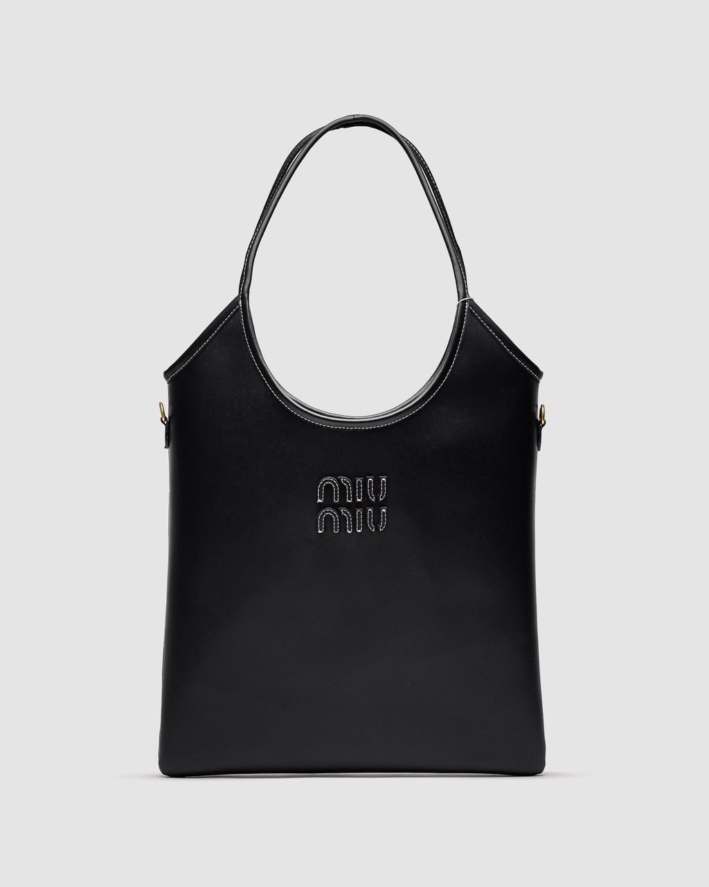 💎 Miu Miu Ivy Leather Bag Black 34.5 x 41 x 7 см, фото 1