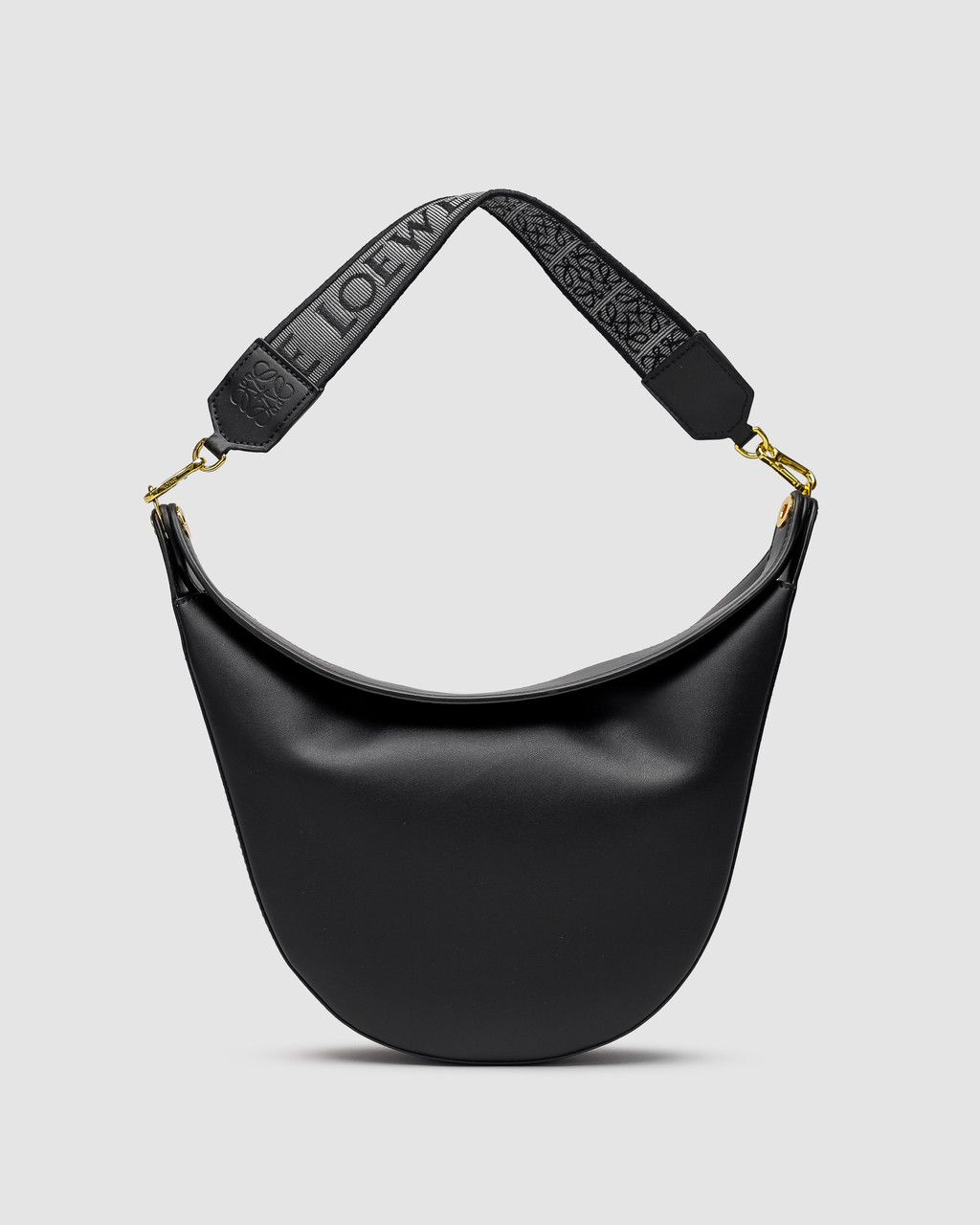💎 Loewe Luna Leather Shoulder Bag in Black, фото 1