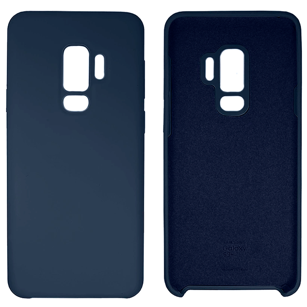 Чохол Silicone case Camera Protective для Samsung S9 Plus (08) темно-синій Dark Blue