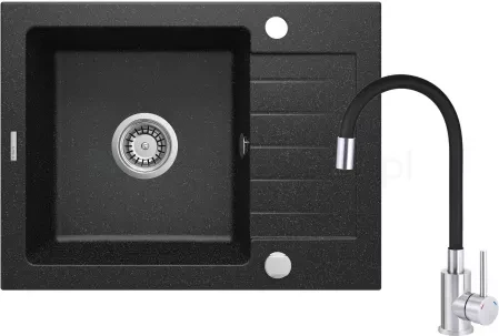 Кухонна мийка Deante Zorba Granite Grey ZQZC211A, фото 1