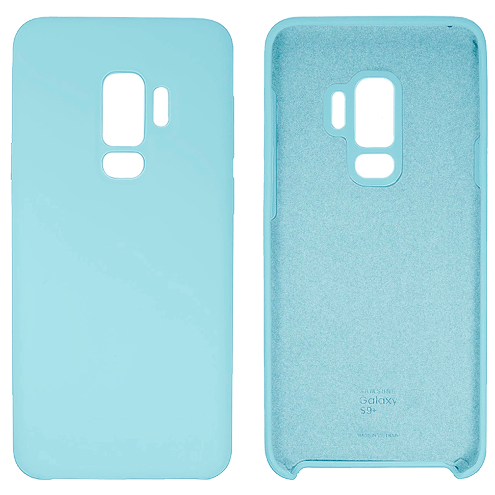 Чохол Silicone case Camera Protective для Samsung S9 Plus (11) блакитний Lilac Cream