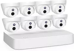 Комплект відеоспостереження Tenda K4P 4Cr з 8 камерами Poe (K8P4CR)