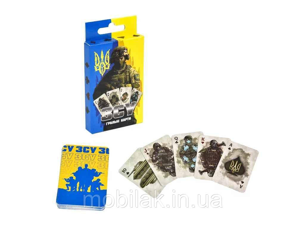 Карткова гра ЗСУ жовто-блакитна (укр) 30787 ТМ STRATEG, фото 1