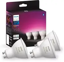 Розумні LED лампочки Philips Hue GU10 White and Color 3шт GU10 5.7W 350lm (929001953115)